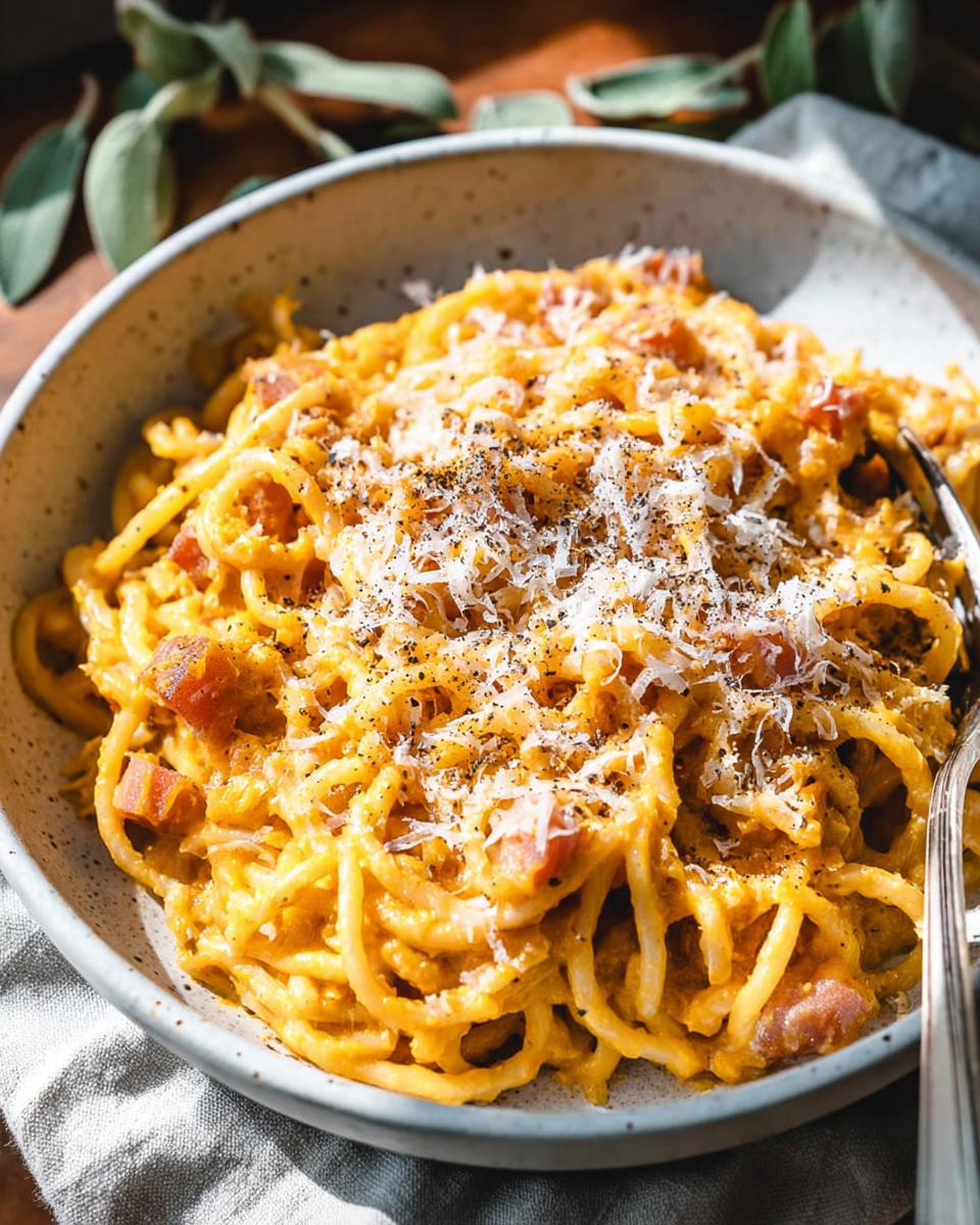 Pumpkin Carbonara: Creamy 25-Minute Fall Comfort 4 Pumpkin Carbonara - detail 1