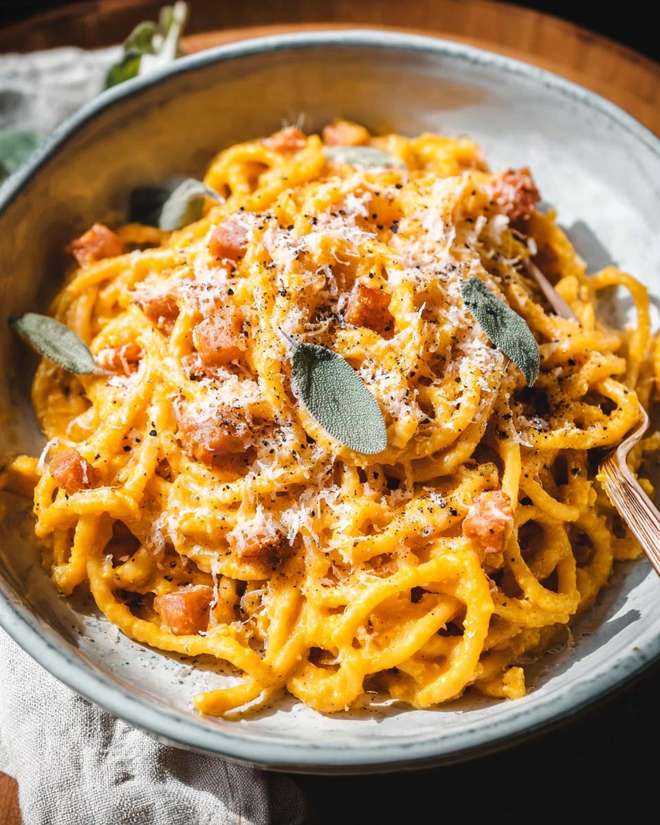 Pumpkin Carbonara: Creamy 25-Minute Fall Comfort 5 Pumpkin Carbonara - detail 2
