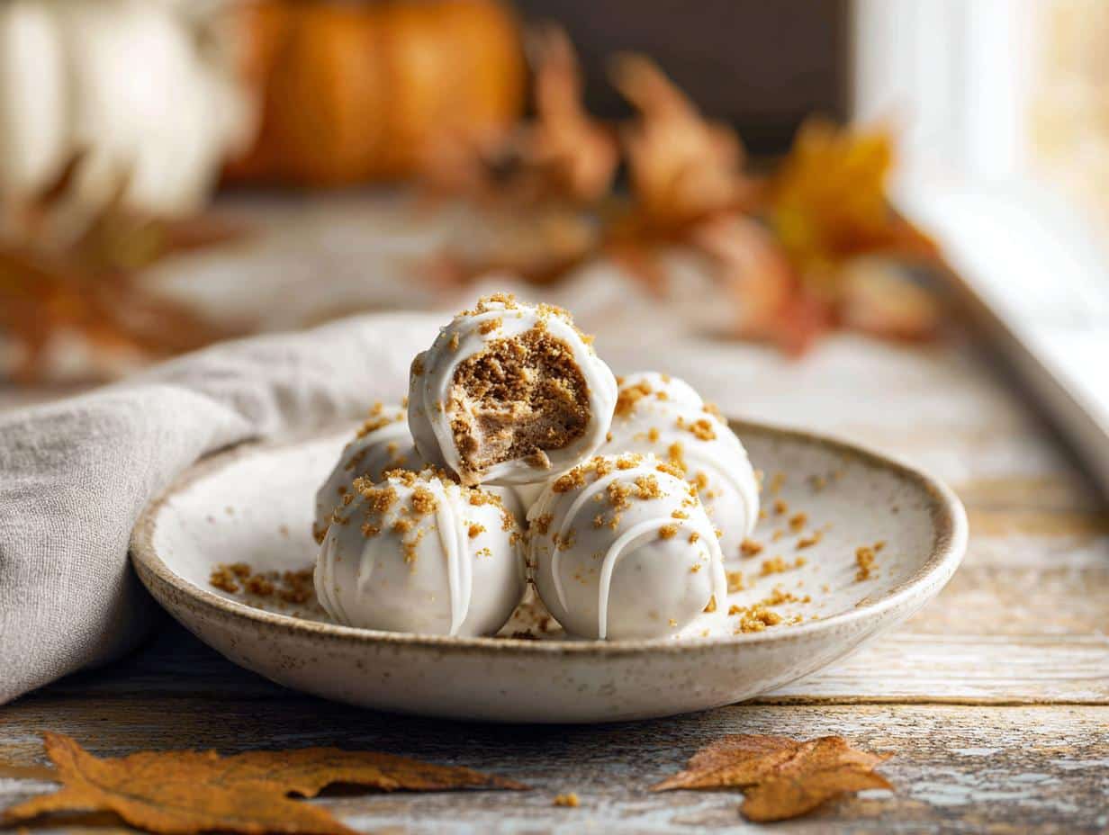 Home 15 Pumpkin Cheesecake Truffles