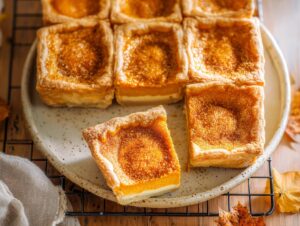 Pumpkin Cheesecake Upside-Down Puff Pastry