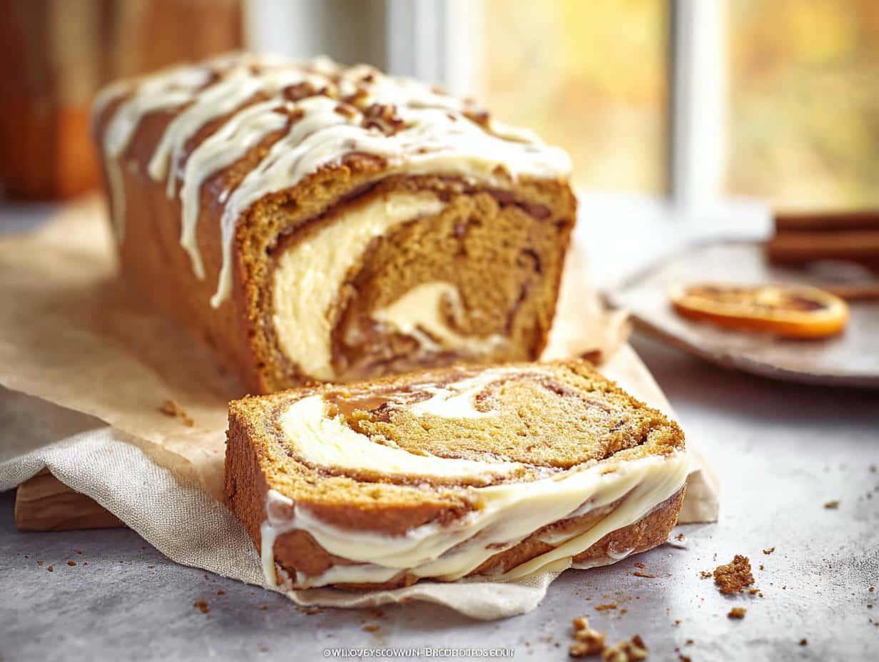 Pumpkin Cream Cheese Bread