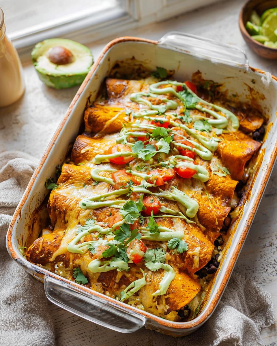 Cozy Pumpkin Enchiladas with Avocado Crema 3 Pumpkin Enchiladas with Avocado Crema - detail 1