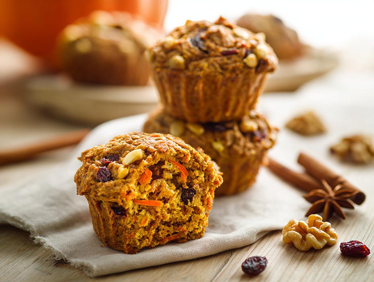 Pumpkin Morning Glory Muffins