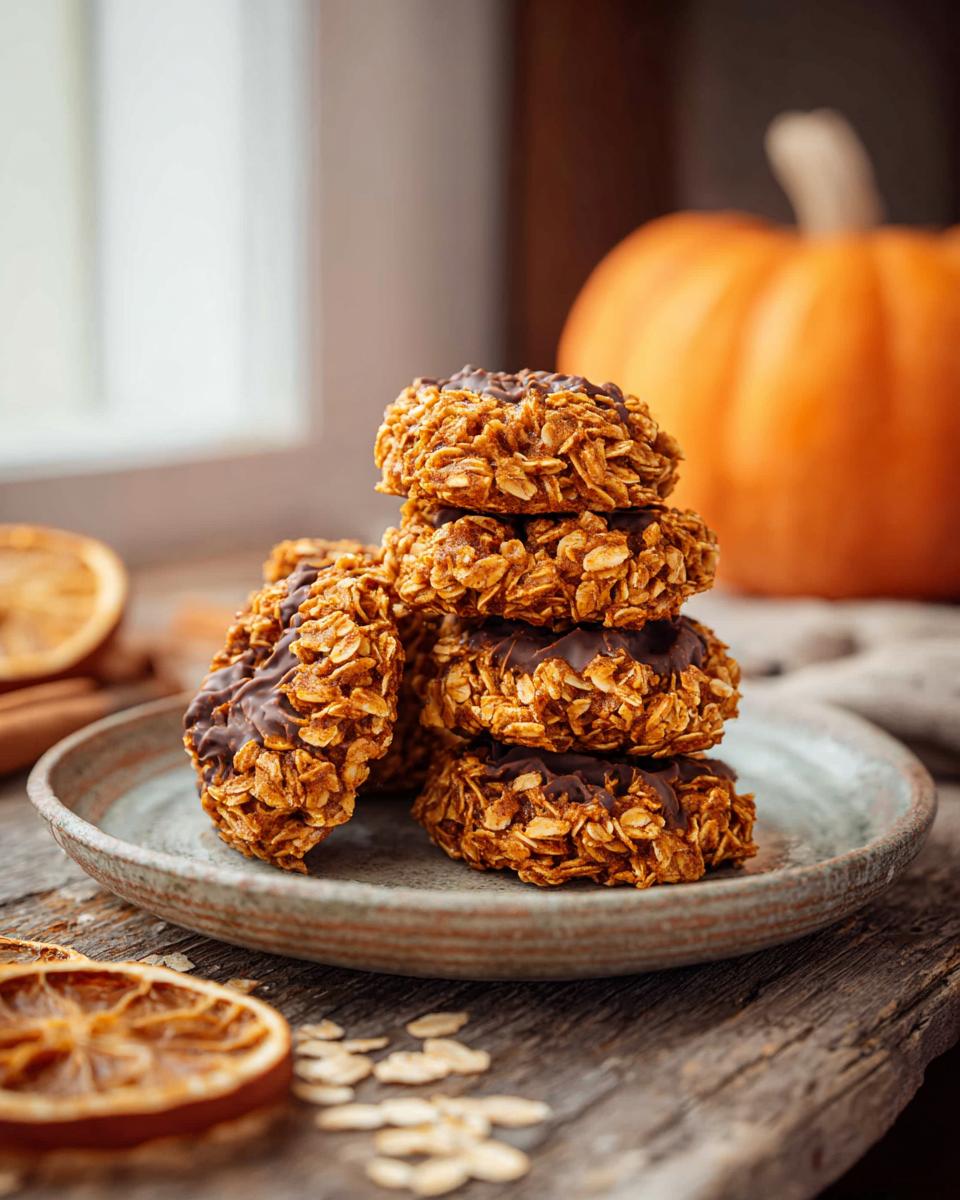 Pumpkin No-Bake Cookies 1-Minute Boil Perfect 3 Pumpkin No-Bake Cookies - detail 1