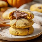 Pumpkin Nutella-Stuffed Cookies