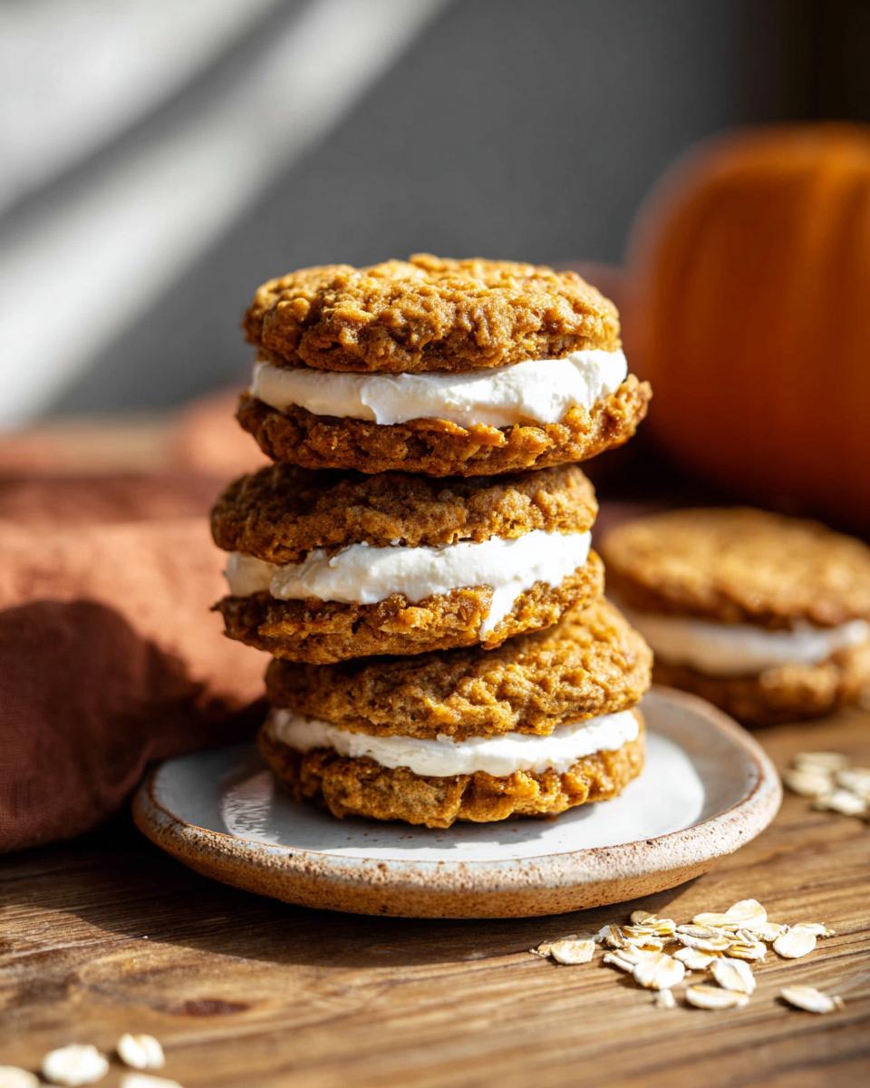Pumpkin Oatmeal Cream Pies - detail 1