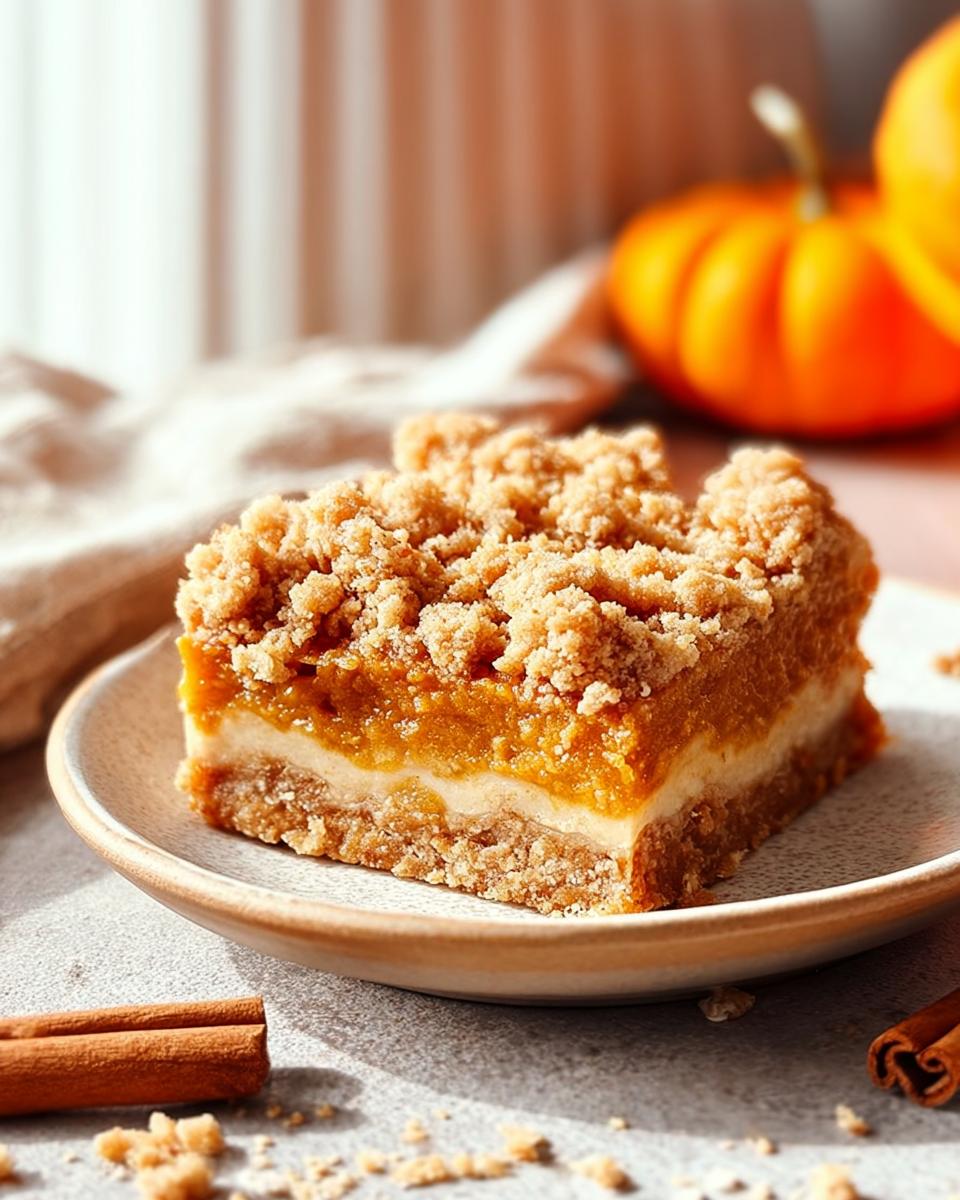 Pumpkin Pie Crumble Bars Irresistible 30-Minute Treat 3 Pumpkin Pie Crumble Bars - detail 1