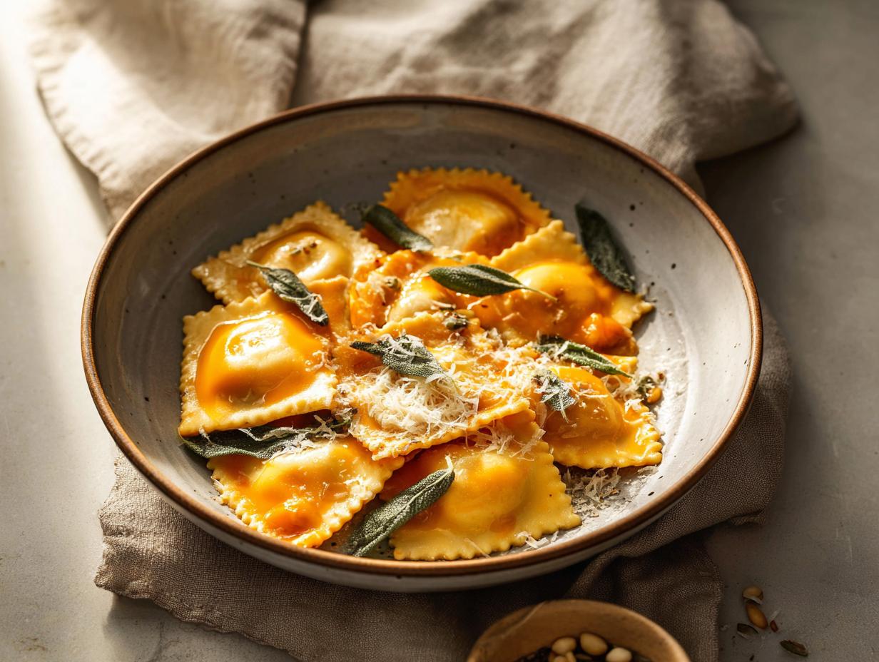 Home 12 Pumpkin Ravioli