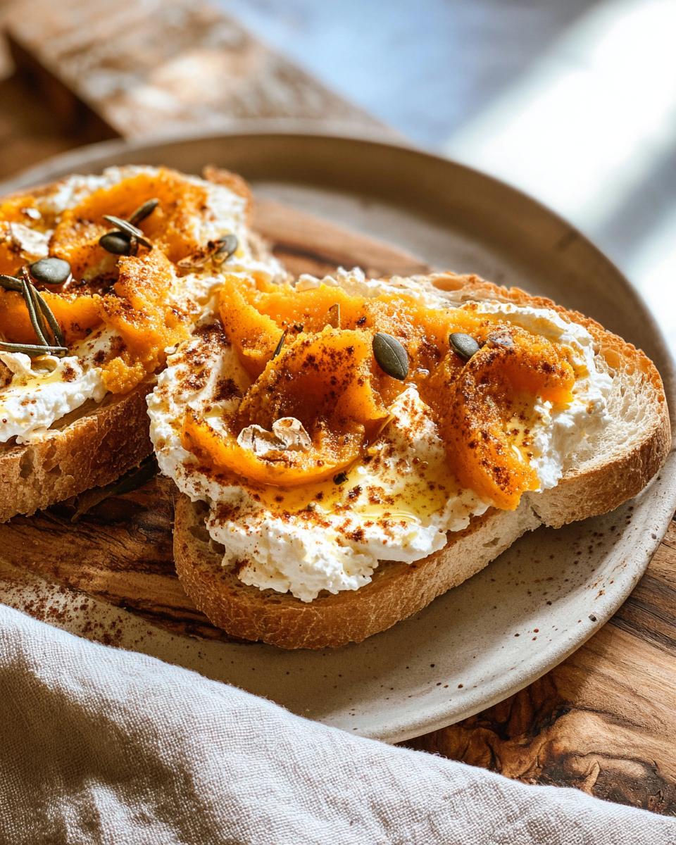 Pumpkin Ricotta Toast: 10-Minute Perfect Breakfast 3 Pumpkin Ricotta Toast - detail 1