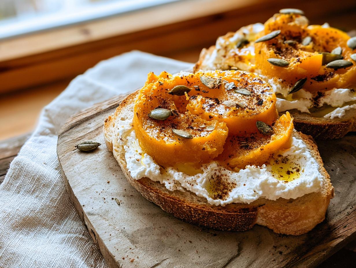 Pumpkin Ricotta Toast