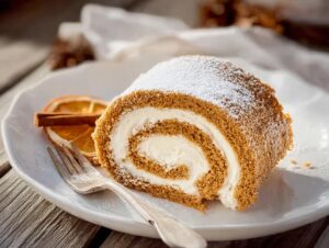 Pumpkin Roll Cake