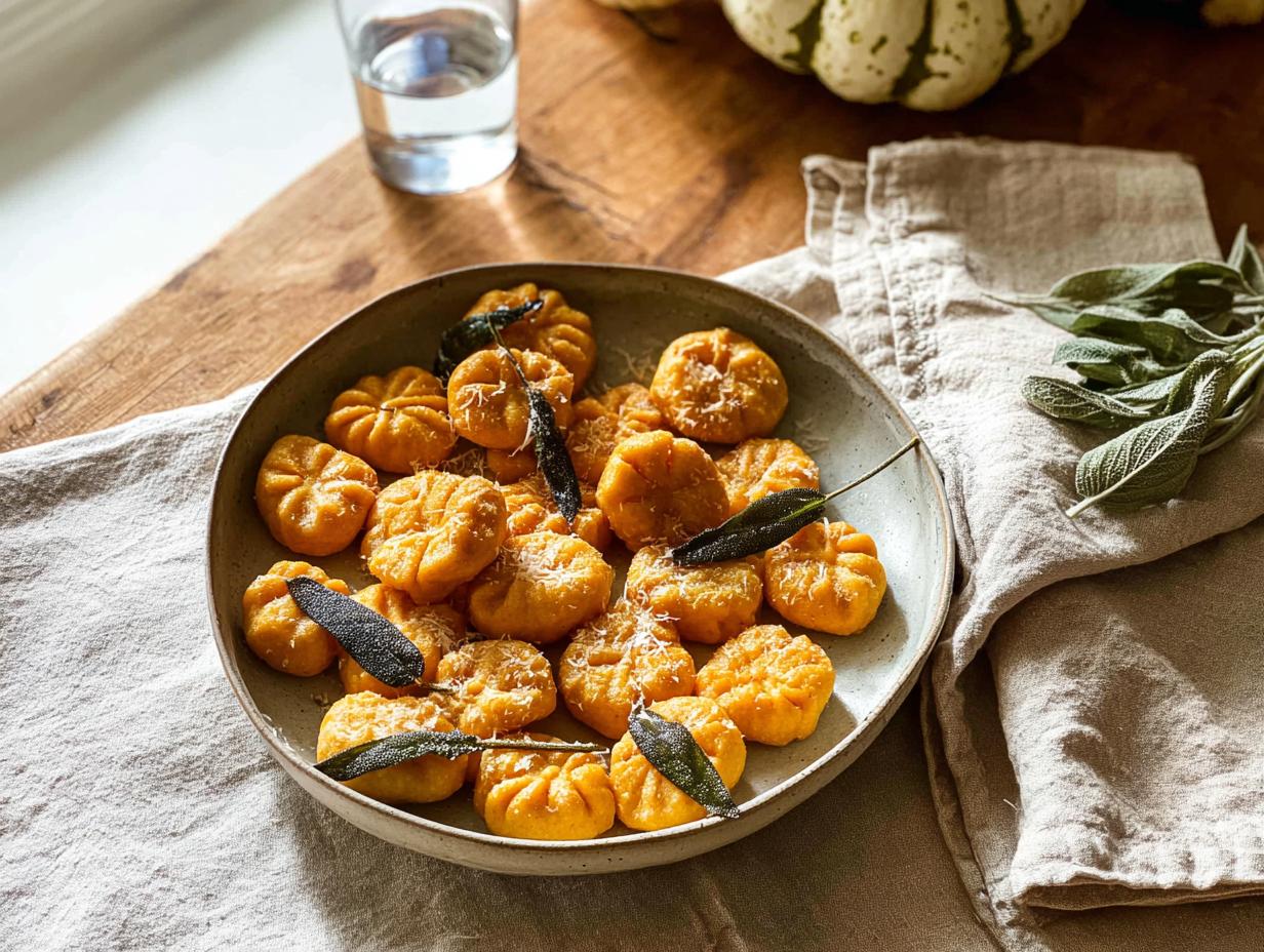 Pumpkin Shaped Gnocchi