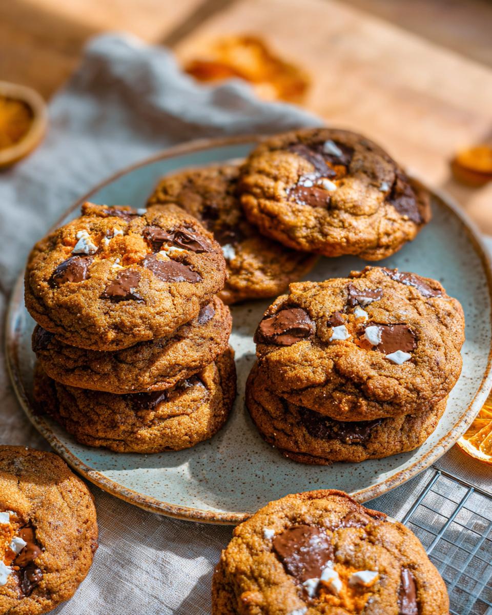 Pumpkin S'mores Cookies: 1 Soft Fall Treat 3 Pumpkin S'mores Cookies - detail 1