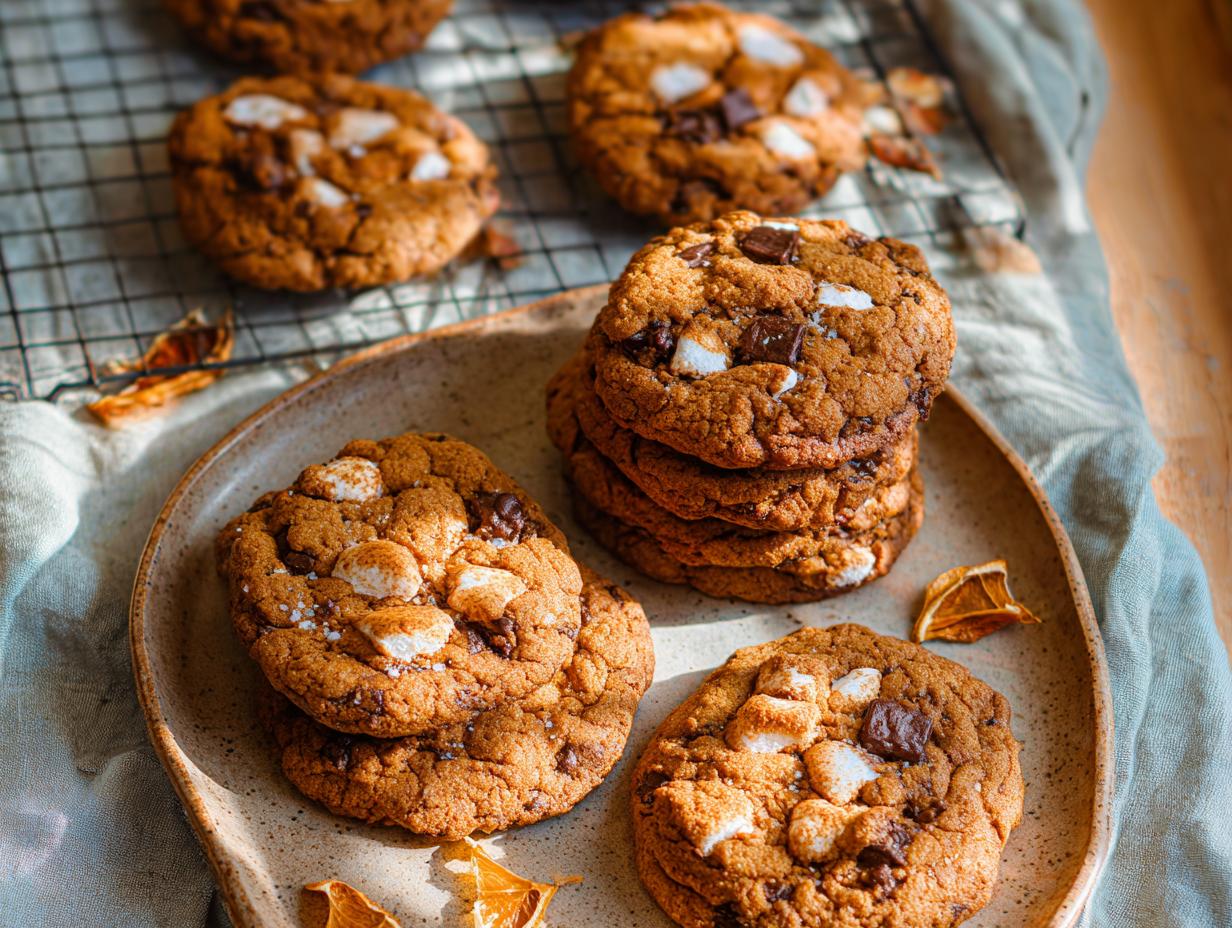 Pumpkin S'mores Cookies