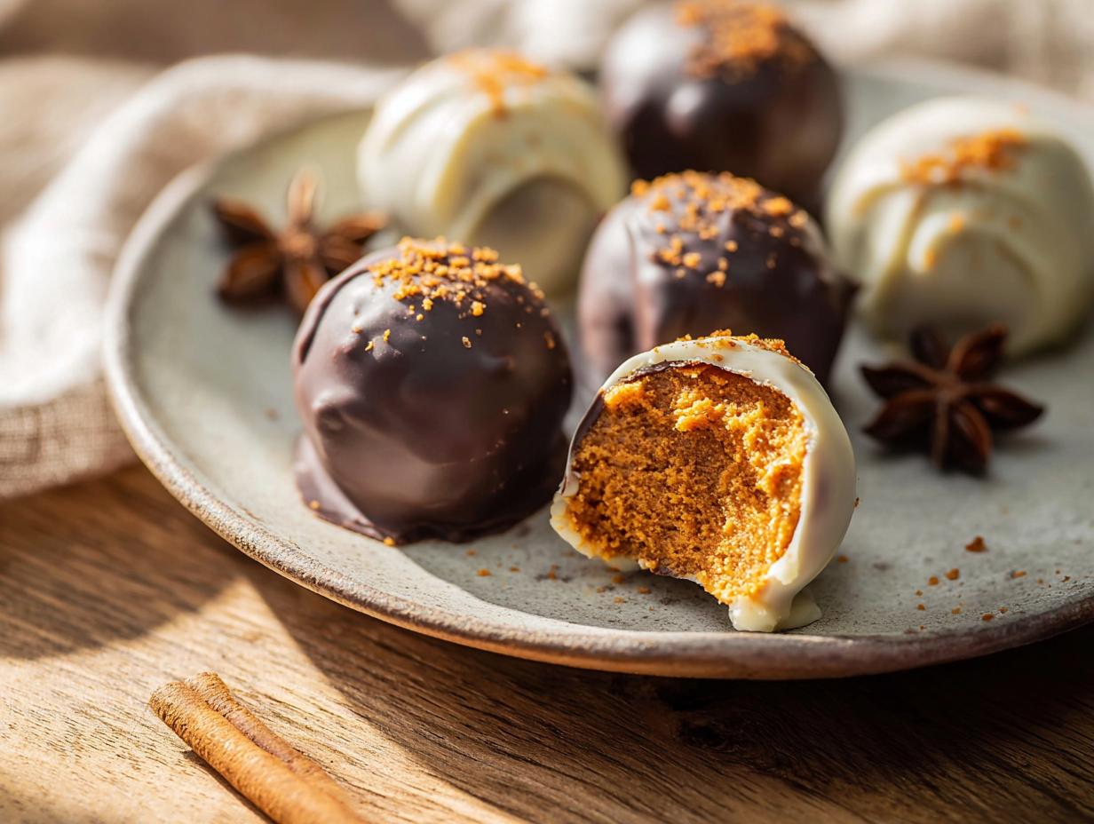 Pumpkin Spice Peanut Butter Truffles
