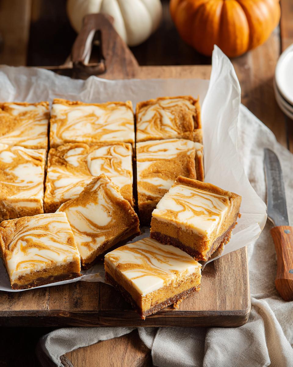 Pumpkin Swirl Cheesecake Bars: Perfect 4-Hour Dessert 3 Pumpkin Swirl Cheesecake Bars - detail 1