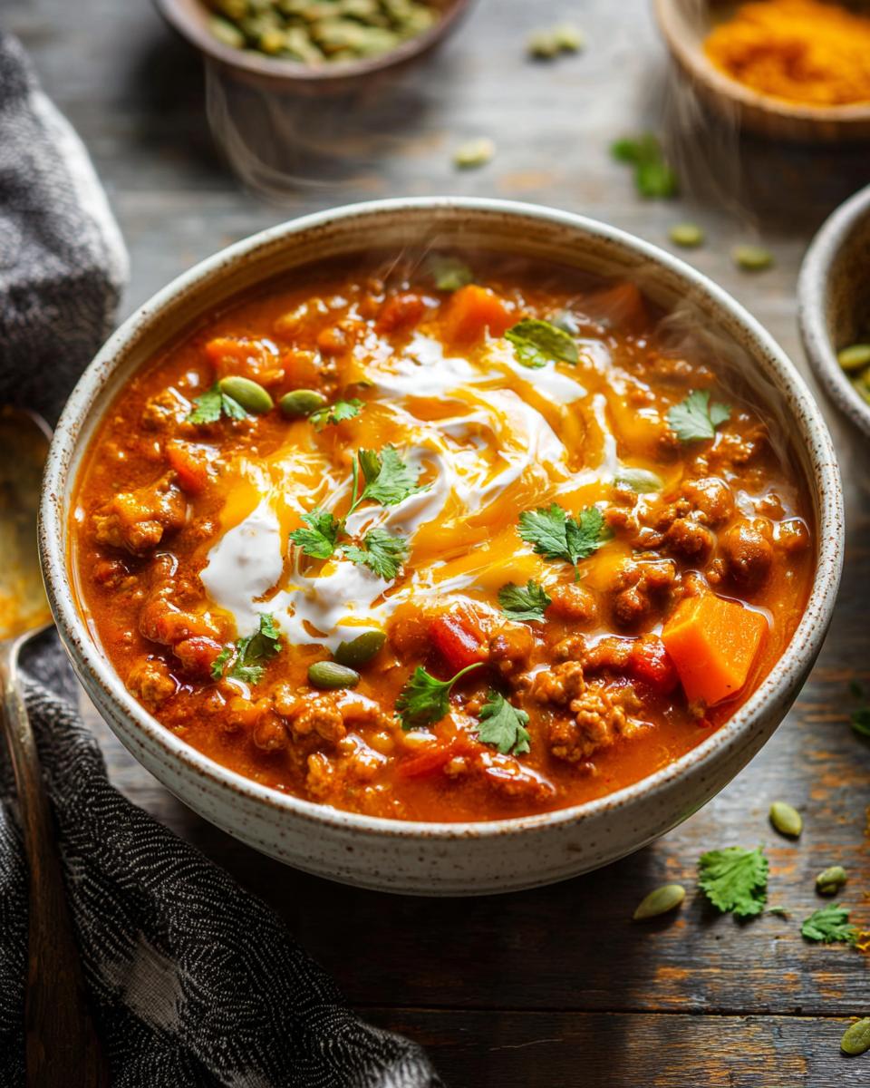 Healthy 40-Minute Pumpkin Turkey Chili Dinner 3 Pumpkin Turkey Chili - detail 1