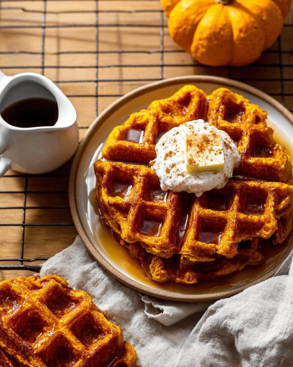 Perfect Pumpkin Waffles in 25 Minutes 3 Pumpkin Waffles - detail 1