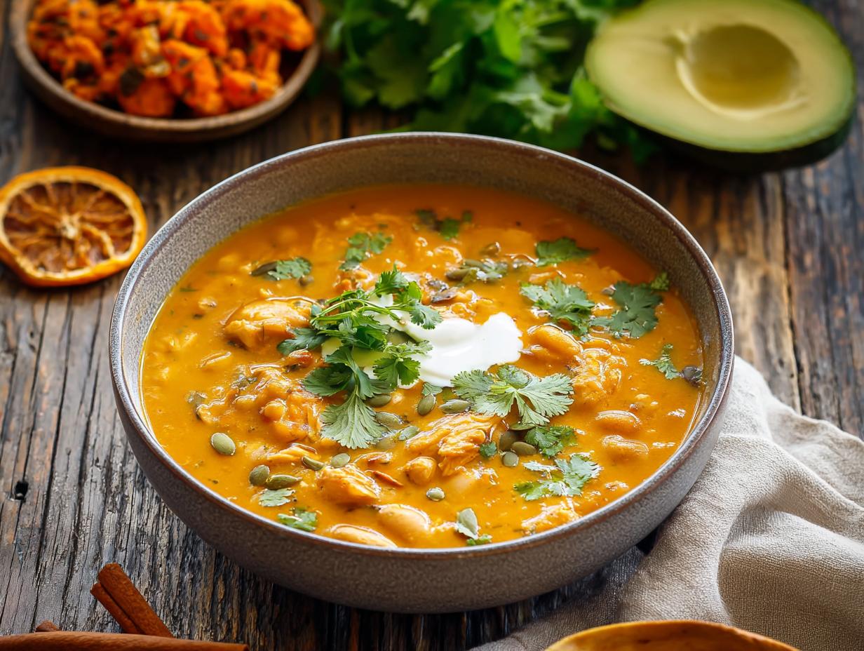 Pumpkin White Bean Chicken Chili