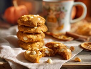 Home 5 Pumpkin White Chocolate Macadamia Nut Cookies