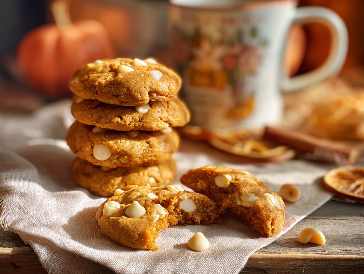 Home 17 Pumpkin White Chocolate Macadamia Nut Cookies