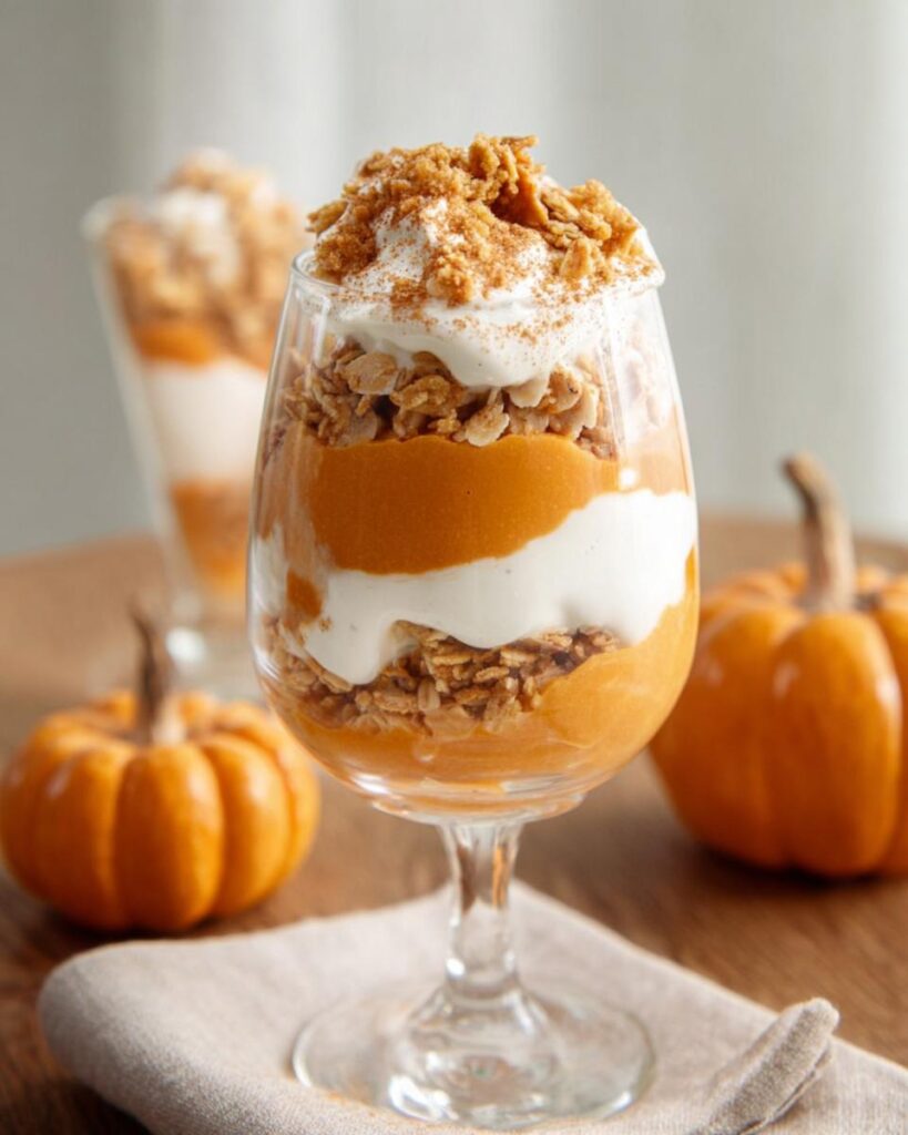 Pumpkin Yogurt Mousse Parfaits