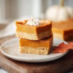 Perfect 1-Pan Pumpkin Pie Bars with Shortbread Crust 4 Pumpkin pie bars with shortbread crust