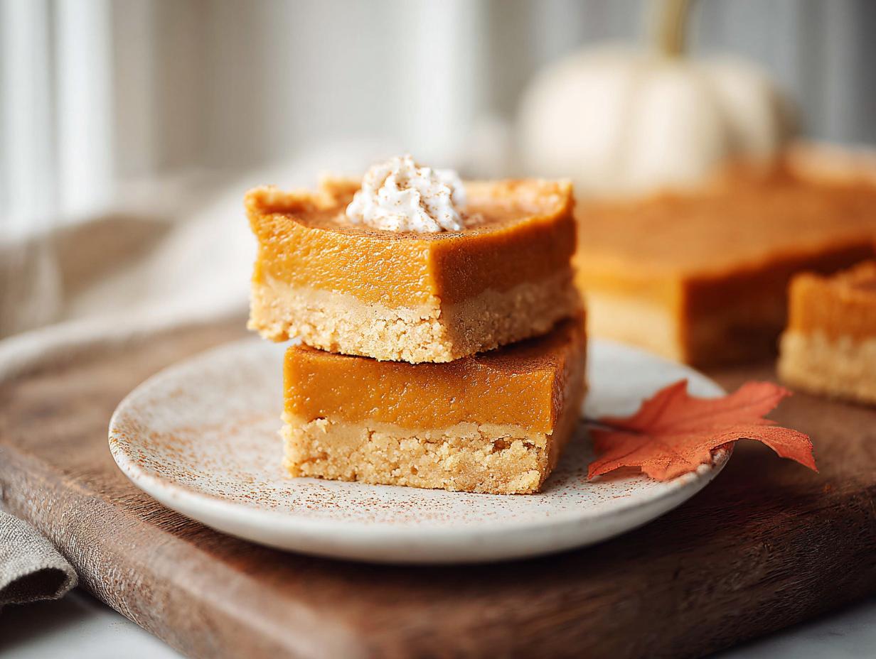 Home 16 Pumpkin pie bars with shortbread crust