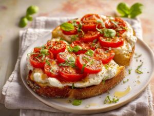 Home 4 Ricotta and tomato sourdough toast