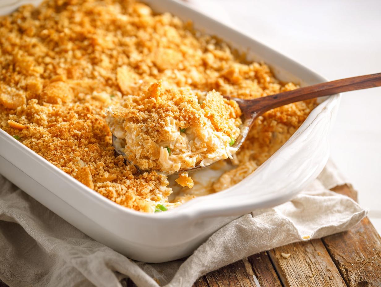 Ritz Cracker Chicken Casserole