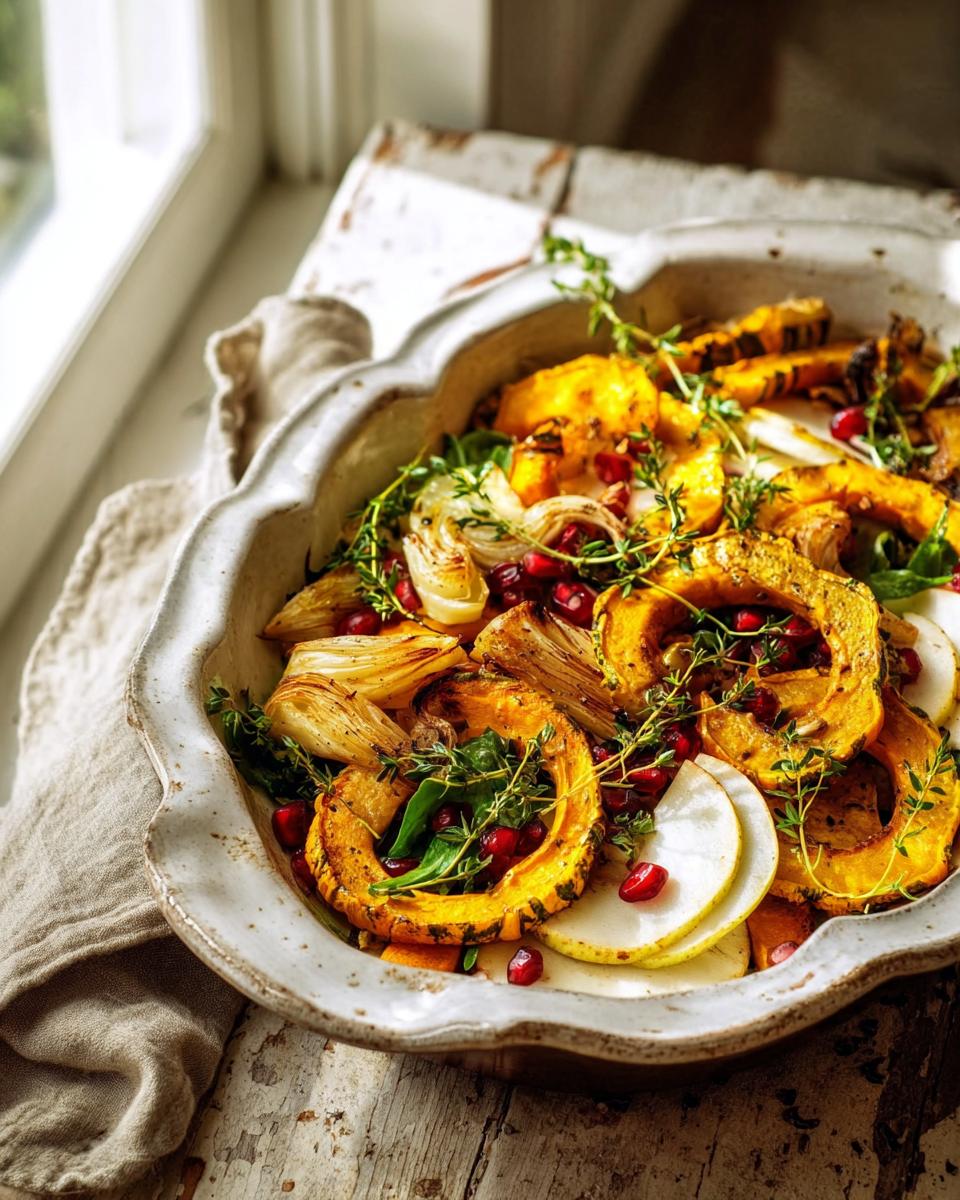 Roasted Fennel With Delicata Squash & Apples: 15-Minute Easy 3 Roasted Fennel With Delicata Squash & Apples - detail 1
