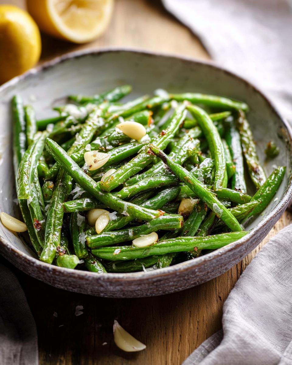 Roasted Green Beans with 5 Effortless Ingredients 4 Roasted Green Beans - detail 1