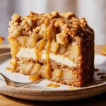 Salted Caramel Apple Crumble Cake