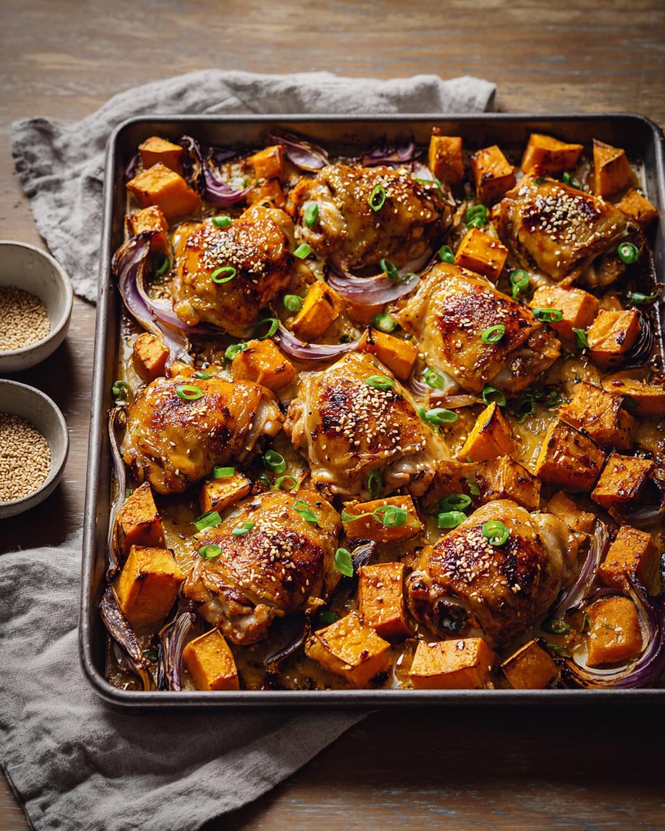 Sheet-Pan Miso Chicken & Sweet Potatoes - detail 1