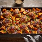 Sheet-Pan Miso Chicken & Sweet Potatoes