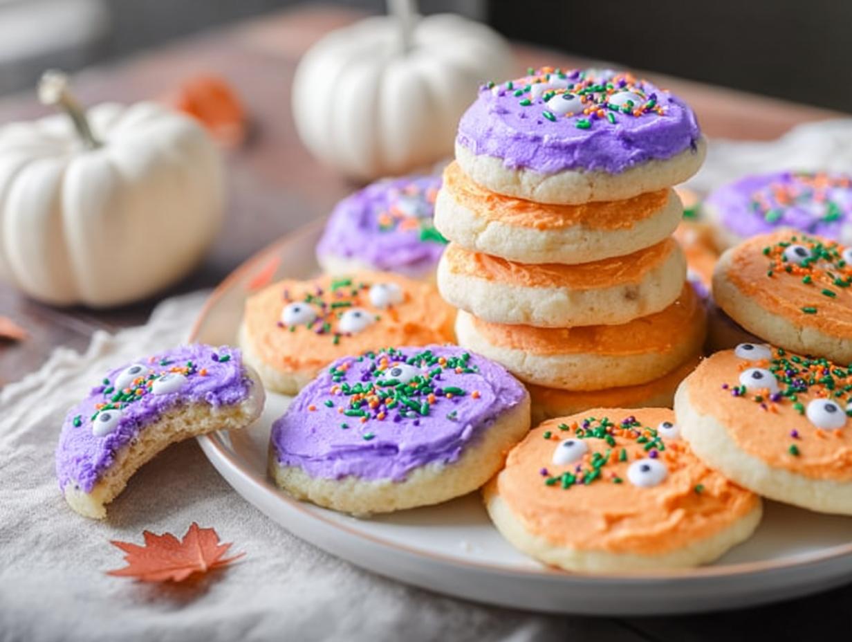 Soft Halloween sugar cookies