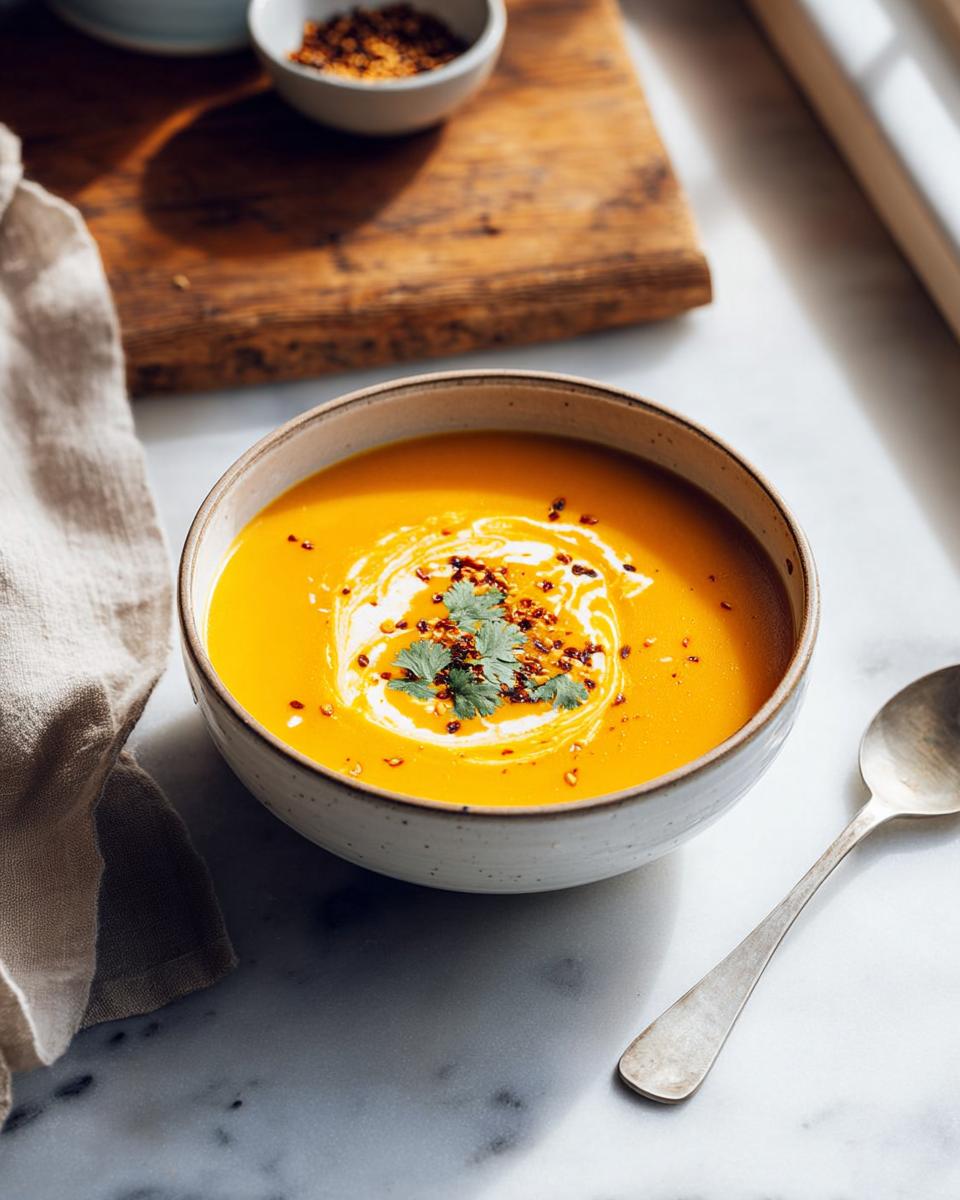 Cozy Spiced Carrot Ginger Soup You'll Love 3 Spiced Carrot Ginger Soup - detail 1