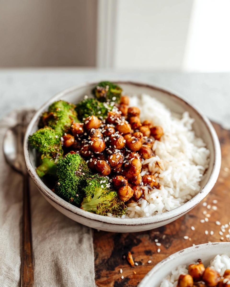 Sticky Sesame Chickpeas & Broccoli in 35 Mins 3 Sticky Sesame Chickpeas & Broccoli - detail 1