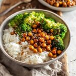 Sticky Sesame Chickpeas & Broccoli in 35 Mins 4 Sticky Sesame Chickpeas & Broccoli