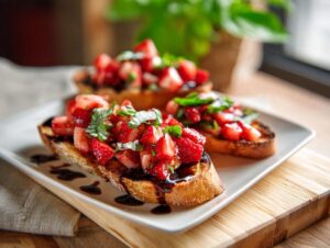 Home 5 Strawberry Balsamic Bruschetta