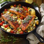 Crispy Summer Salmon Skillet in 20 Minutes 4 Summer Salmon Skillet