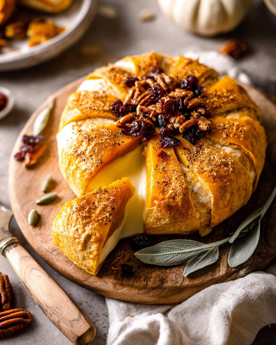 Sweet & Savory Pumpkin Baked Brie - detail 1