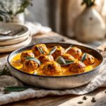 Turkey Meatballs in Pumpkin Sage Sauce