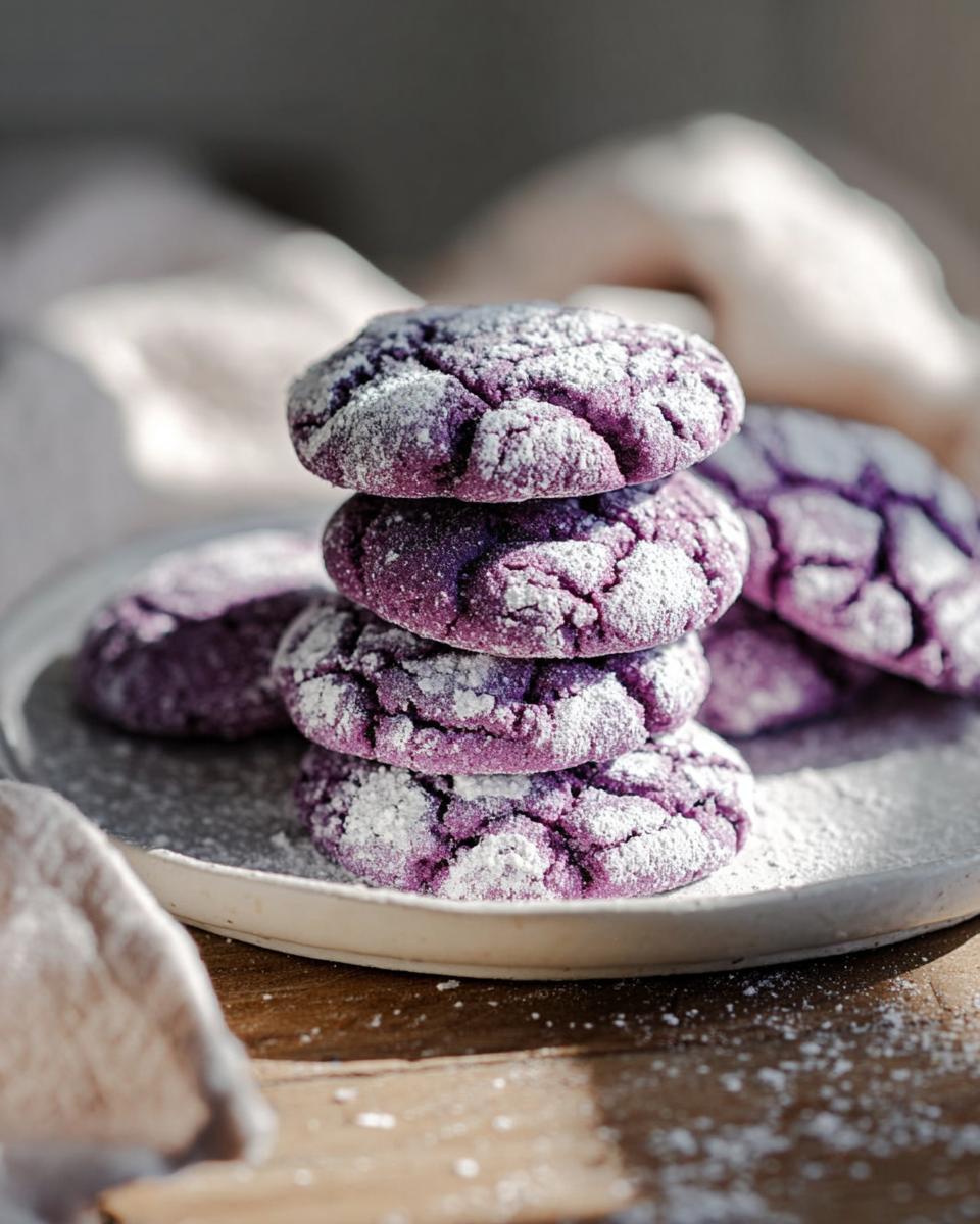 Ube Crinkle Cookies for Perfect Purple Cracks 3 Ube Crinkle Cookies - detail 1