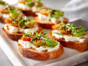 Home 11 Whipped Ricotta Crostini