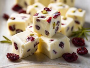 Home 8 White Chocolate Cranberry Fudge