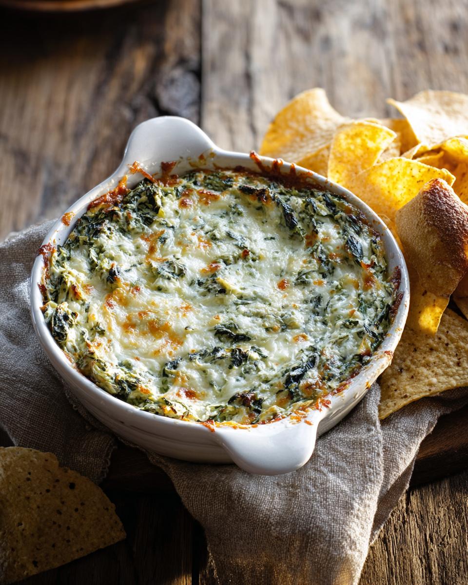 Hot Spinach Artichoke Dip: Easy 10-Min Prep Creamy Dip 3 hot spinach artichoke dip - detail 1