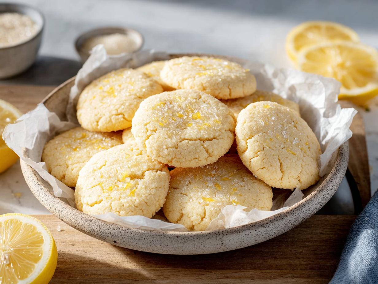 Home 16 lemon sugar cookies