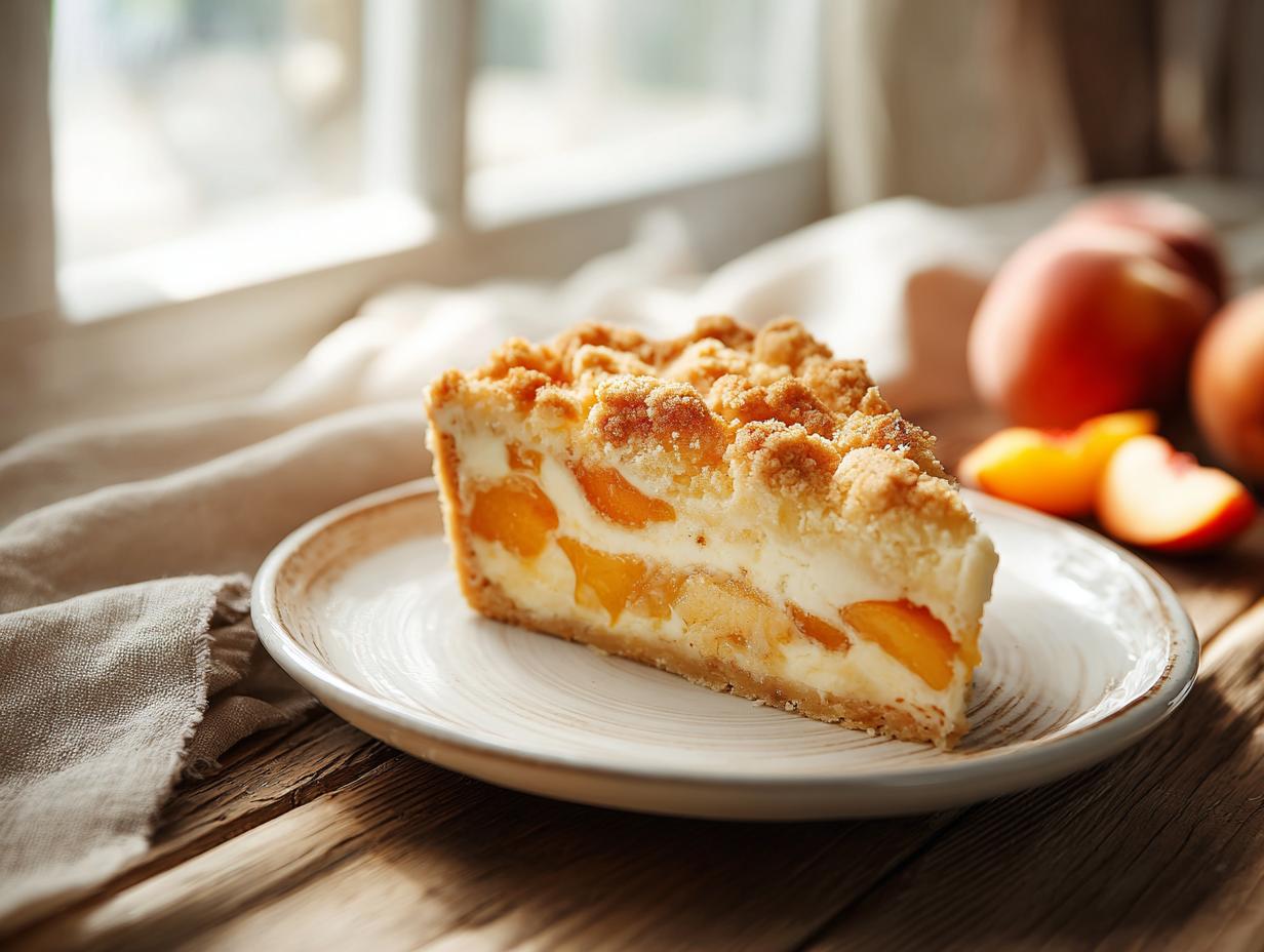 Home 15 peach cobbler cheesecake