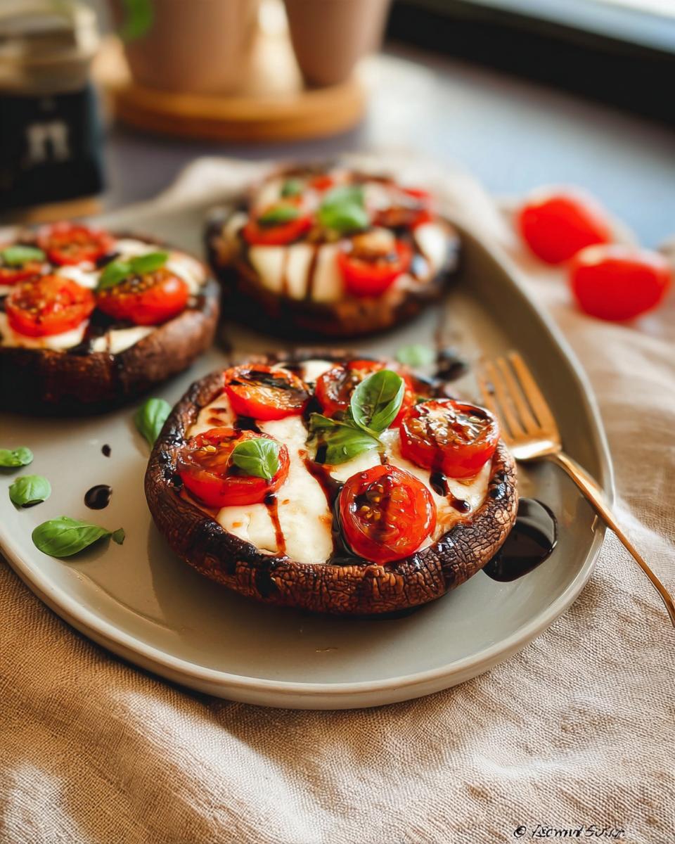 Air Fryer Caprese Portobello Mushrooms - detail 1